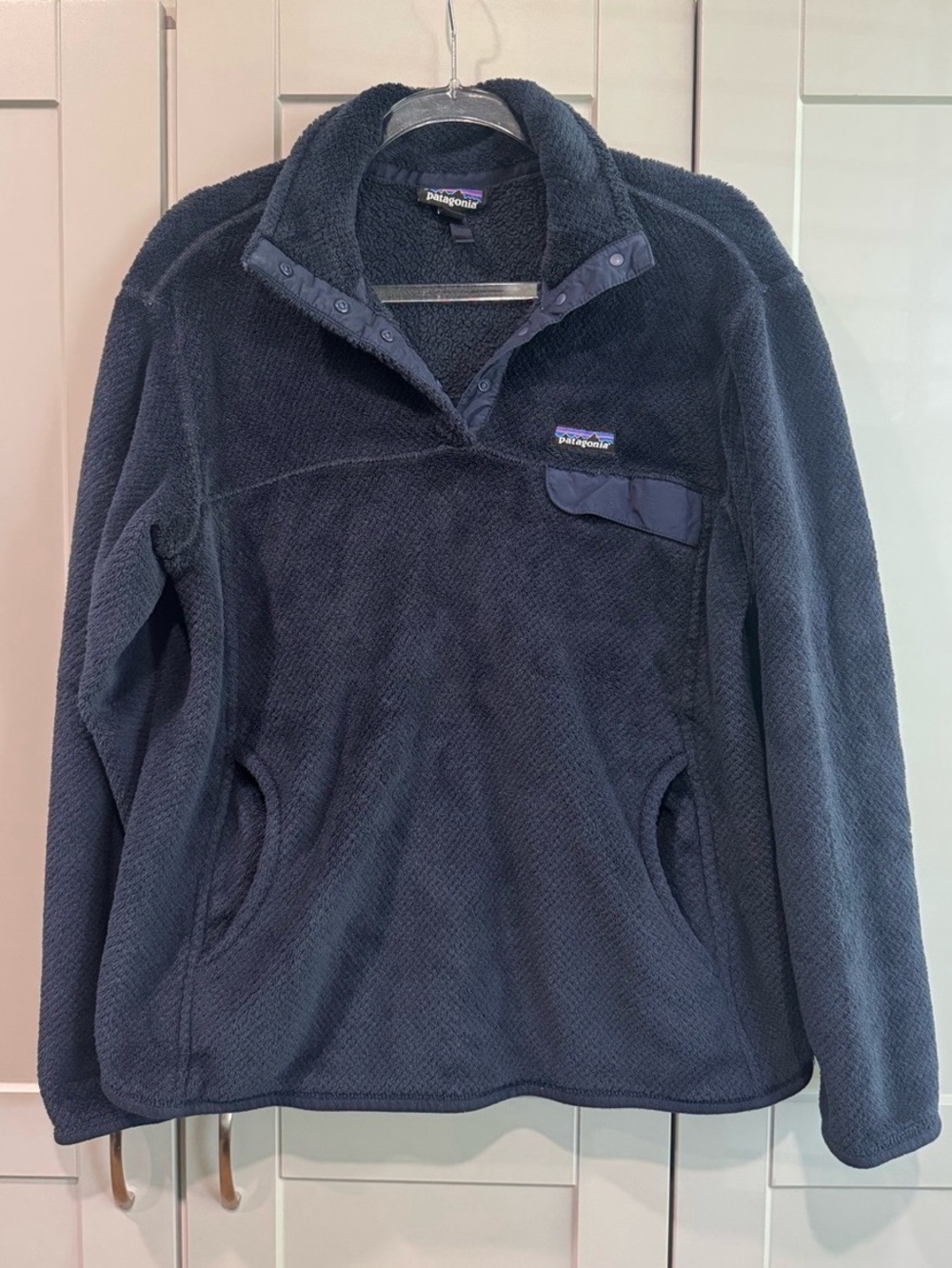 Patagonia Women's Los Gatos Snap-Front Fleece Pullover Navy XL